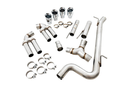 AWE Tuning Track Edition Exhaust for Audi 8V S3 - Chrome Silver Tips, 102mm (3015-42142)