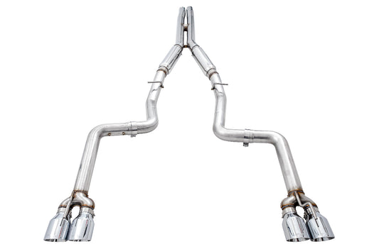 AWE Tuning Track Edition Exhaust for 17+ Challenger 5.7 - Chrome Silver Quad Tips (3015-42144)