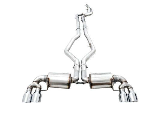 AWE Tuning Non-Resonated Touring Edition Exhaust for G2X M340i / M440i - Chrome Silver Tips (3015-42148)
