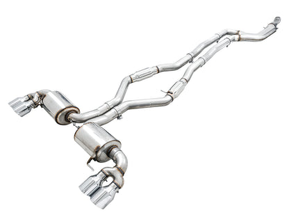 AWE Tuning Resonated Touring Edition Exhaust for G2X M340i / M440i - Chrome Silver (3015-42150)