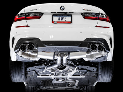 AWE Tuning Resonated Touring Edition Exhaust for G2X M340i / M440i - Chrome Silver (3015-42150)
