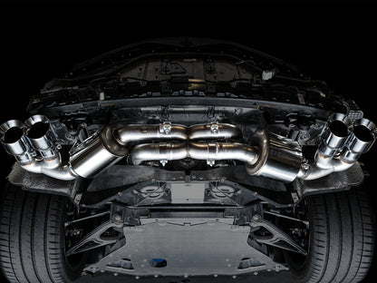AWE Tuning Touring Edition Exhaust for C8 Corvette - Chrome Silver Tips (3015-42151)