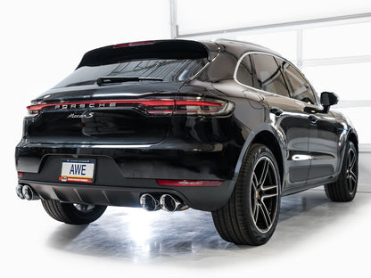 AWE Tuning Touring Edition Catback Exhaust w/ Chrome Silver Tips for 19-21 Porsche Macan 3.0T/2.9TT (3015-42951)