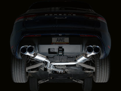AWE Tuning Touring Edition Catback Exhaust w/ Chrome Silver Tips for 19-21 Porsche Macan 3.0T/2.9TT (3015-42951)
