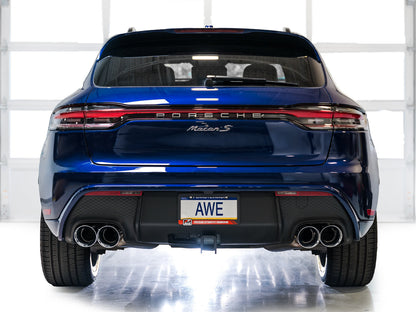 AWE Tuning Touring Edition Catback Exhaust w/ Chrome Silver Tips for 2022+ Porsche Macan 2.9TT (3015-42952)