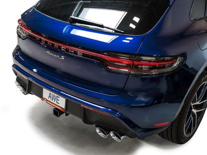 AWE Tuning Touring Edition Catback Exhaust w/ Chrome Silver Tips for 2022+ Porsche Macan 2.9TT (3015-42952)