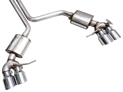 AWE Tuning Touring Edition Catback Exhaust w/ Chrome Silver Tips for 2022+ Porsche Macan 2.9TT (3015-42952)