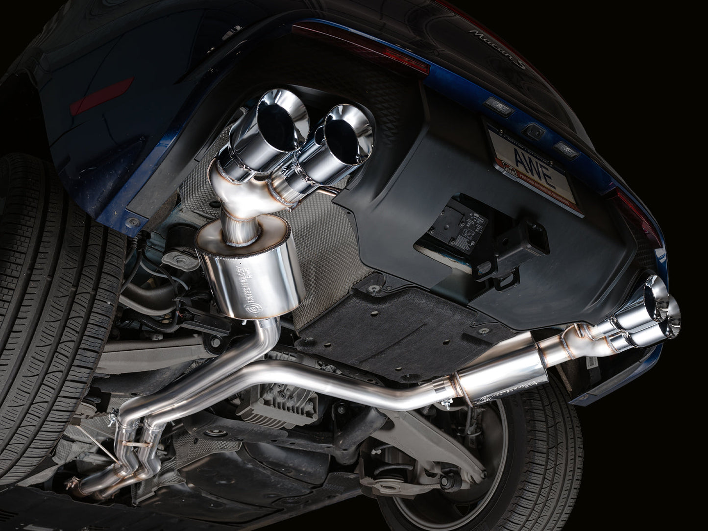 AWE Tuning Touring Edition Catback Exhaust w/ Chrome Silver Tips for 2022+ Porsche Macan 2.9TT (3015-42952)