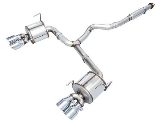 AWE Tuning Touring Edition Exhaust for VB Subaru WRX - Chrome Silver Tips (3015-42979)