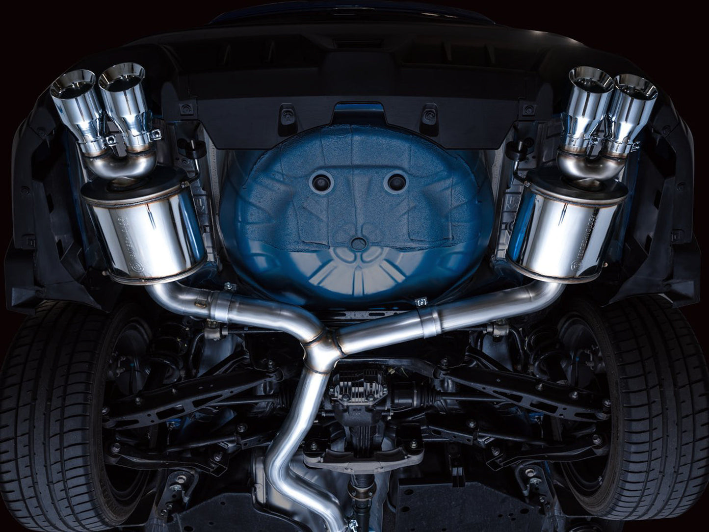 AWE Tuning Touring Edition Exhaust for VB Subaru WRX - Chrome Silver Tips (3015-42979)