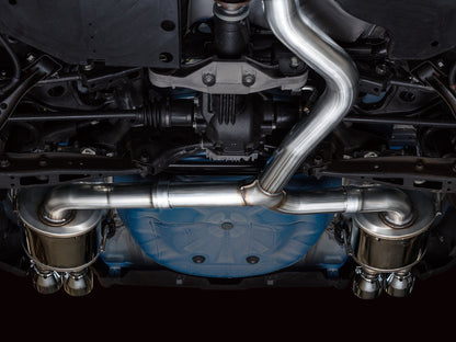 AWE Tuning Touring Edition Exhaust for VB Subaru WRX - Chrome Silver Tips (3015-42979)