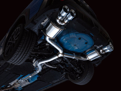 AWE Tuning Touring Edition Exhaust for VB Subaru WRX - Chrome Silver Tips (3015-42979)