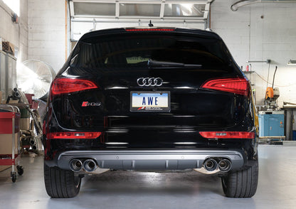 AWE Tuning Touring Edition Exhaust for 8R SQ5 - Quad Outlet, Diamond Black Tips (3015-43056)