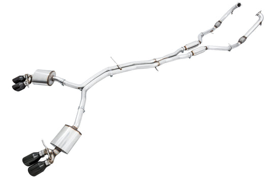 AWE Tuning Touring Edition Exhaust for Audi B9 S5 Coupe - Diamond Black 102mm Tips (3015-43092)