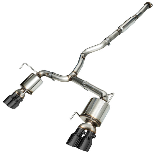 AWE Tuning Touring Edition Exhaust for 2015+ VA WRX Sedan - Diamond Black Quad Tips (102mm) (3015-43102)