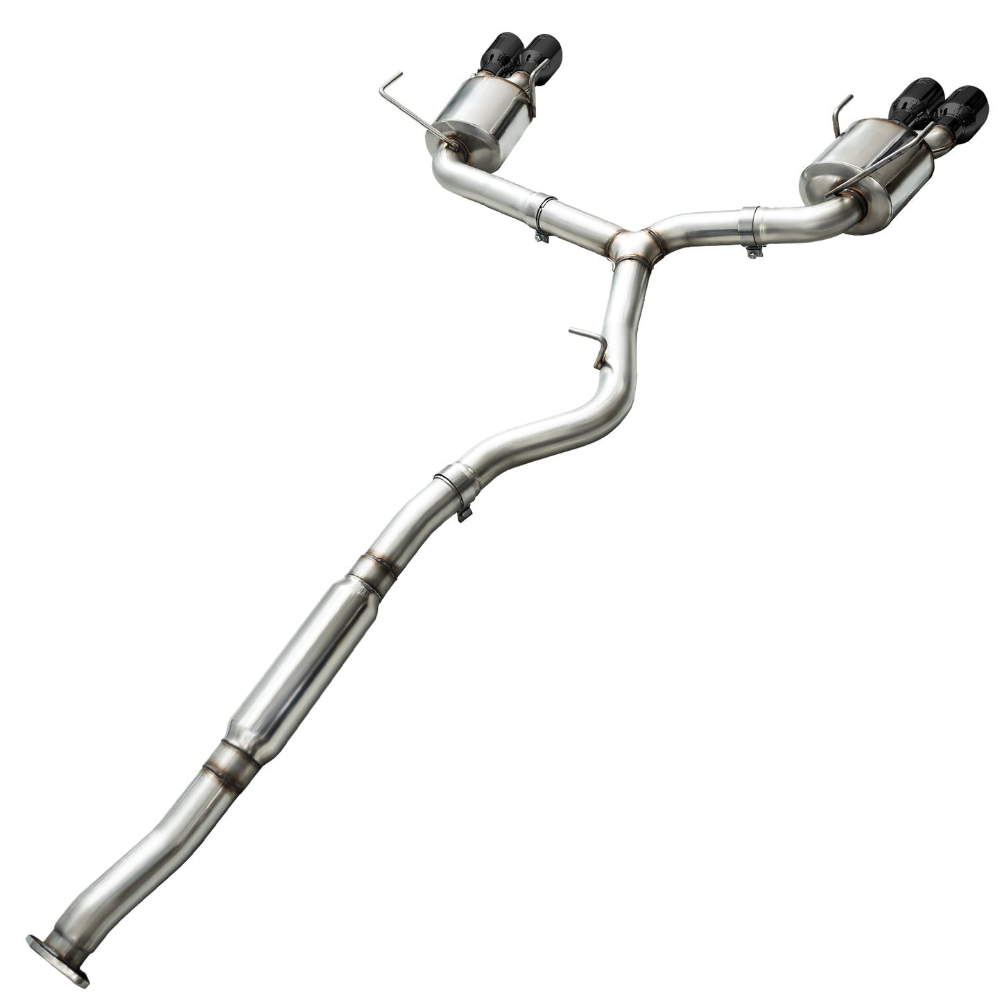 AWE Tuning Touring Edition Exhaust for 2015+ VA WRX Sedan - Diamond Black Quad Tips (102mm) (3015-43102)