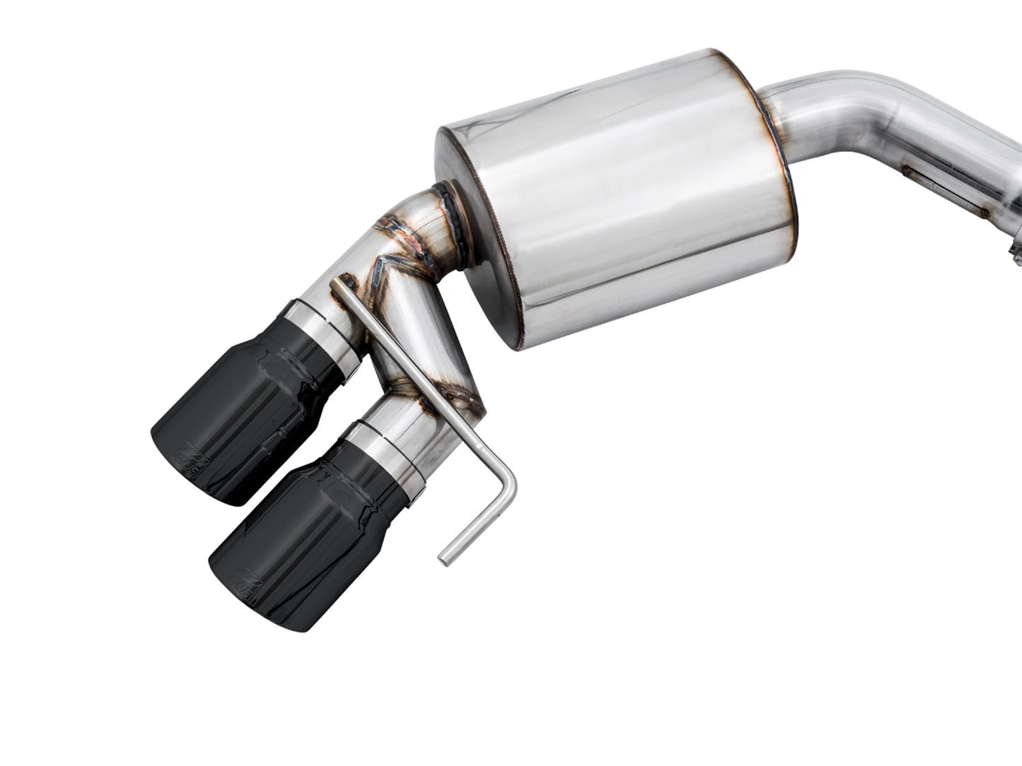 AWE Tuning Touring Edition Cat-back Exhaust for the 2018+ Mustang GT - Quad Diamond Black Tips (3015-43106)