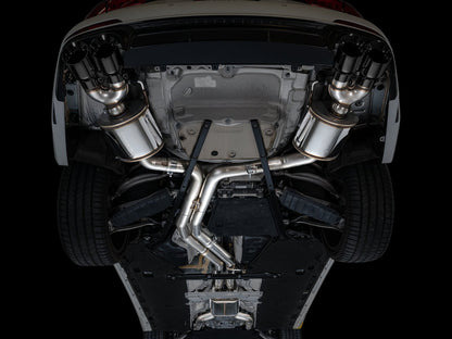 AWE Tuning Touring Edition Exhaust - Diamond Black Tips for 19-23 Audi C8 S6/S7 (3015-43107)