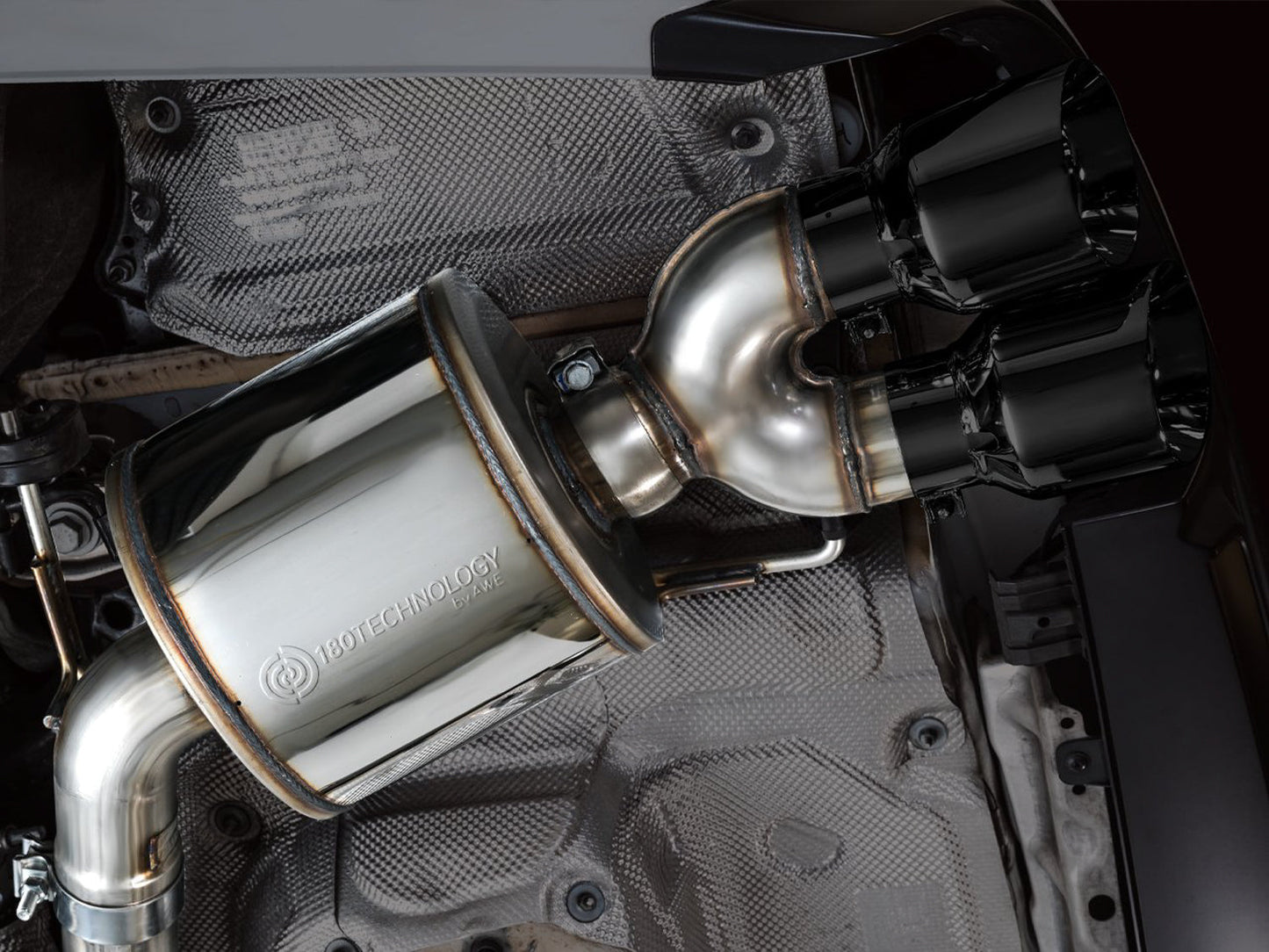 AWE Tuning Touring Edition Exhaust - Diamond Black Tips for 19-23 Audi C8 S6/S7 (3015-43107)