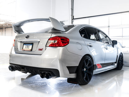 AWE Tuning Touring Edition Exhaust for VA STI / GV WRX / GV STI Sedan - Diamond Black Quad Tips (102mm) (3015-43108)