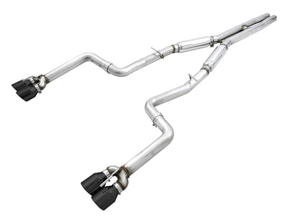 AWE Tuning Track Edition Exhaust for 15+ Challenger 6.4 / 6.2 SC - Diamond Black Quad Tips (3015-43144)