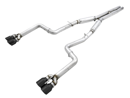 AWE Tuning Track Edition Exhaust for 15+ Challenger 6.4 / 6.2 SC - Diamond Black Quad Tips (3015-43144)