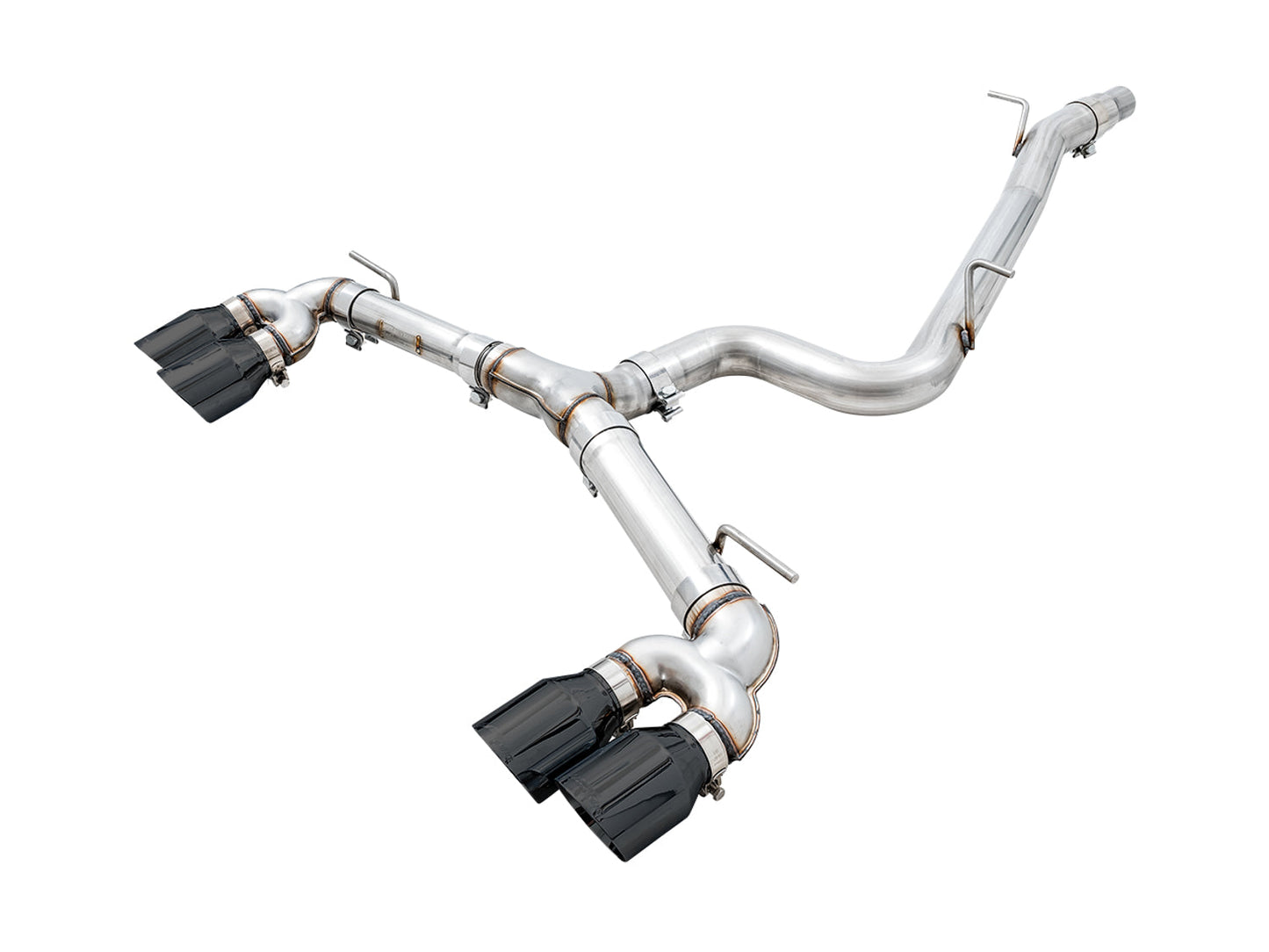 AWE Tuning Track Edition Exhaust for MK7.5 Golf R - Diamond Black Tips, 102mm (3015-43148)