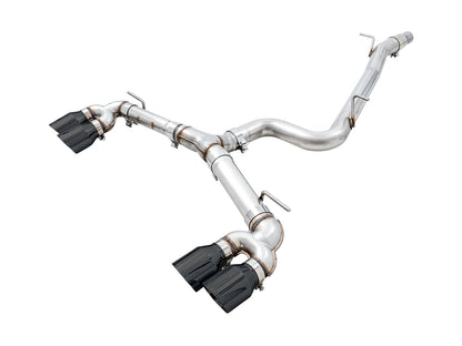 AWE Tuning Track Edition Exhaust for MK7.5 Golf R - Diamond Black Tips, 102mm (3015-43148)