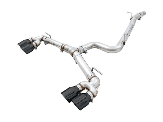 AWE Tuning Track Edition Exhaust for MK7.5 Golf R - Diamond Black Tips, 102mm (3015-43148)