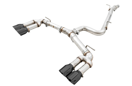 AWE Tuning Track Edition Exhaust for Audi 8V S3 - Diamond Black Tips, 102mm (3015-43150)