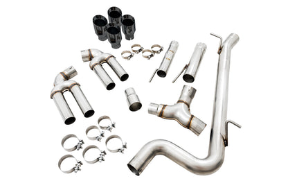 AWE Tuning Track Edition Exhaust for Audi 8V S3 - Diamond Black Tips, 102mm (3015-43150)