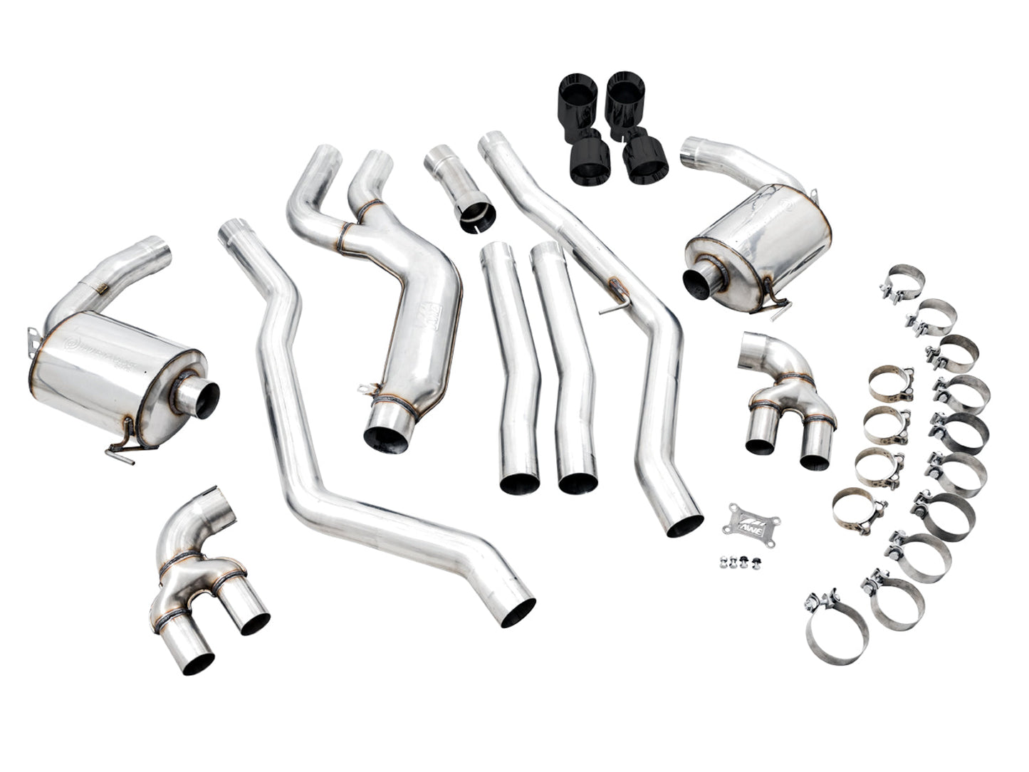 AWE Tuning Non-Resonated Touring Edition Exhaust for G2X M340i / M440i - Diamond Black Tips (3015-43156)