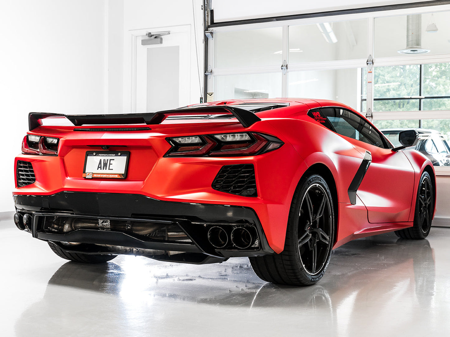 AWE Tuning Touring Edition Exhaust for C8 Corvette - Diamond Black Tips (3015-43159)