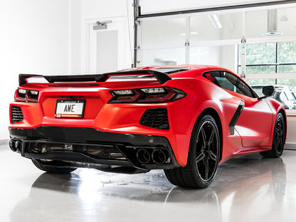 AWE Tuning Touring Edition Exhaust for C8 Corvette - Diamond Black Tips (3015-43159)