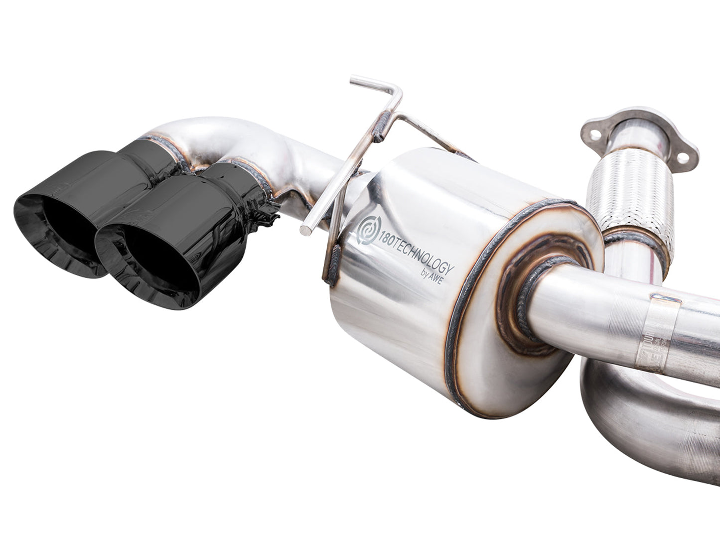 AWE Tuning Touring Edition Exhaust for C8 Corvette - Diamond Black Tips (3015-43159)