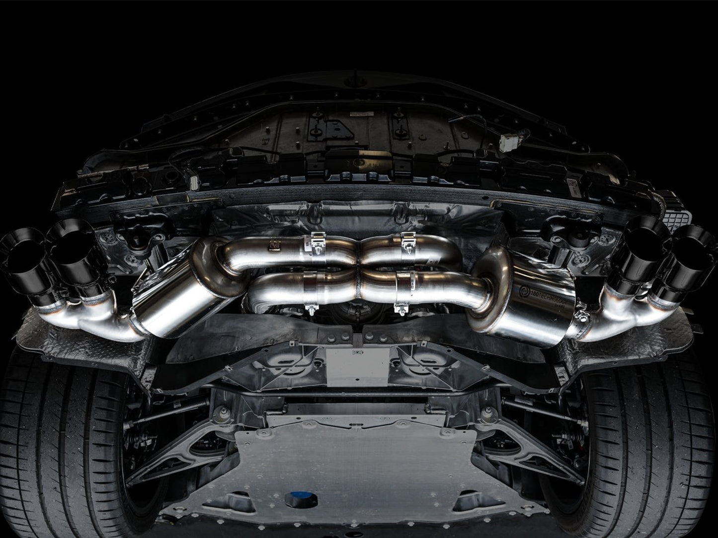 AWE Tuning Touring Edition Exhaust for C8 Corvette - Diamond Black Tips (3015-43159)