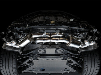 AWE Tuning Touring Edition Exhaust for C8 Corvette - Diamond Black Tips (3015-43159)