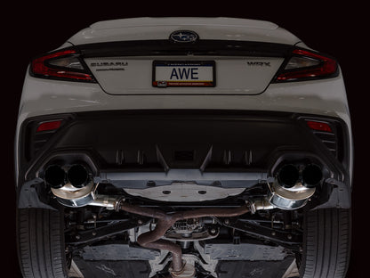 AWE Tuning 3015-43424 Touring Edition Axle‚ÄêBack Exhaust for 22-25 Subaru WRX V