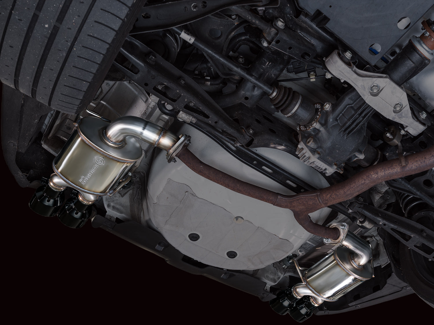 AWE Tuning 3015-43424 Touring Edition Axle‚ÄêBack Exhaust for 22-25 Subaru WRX V