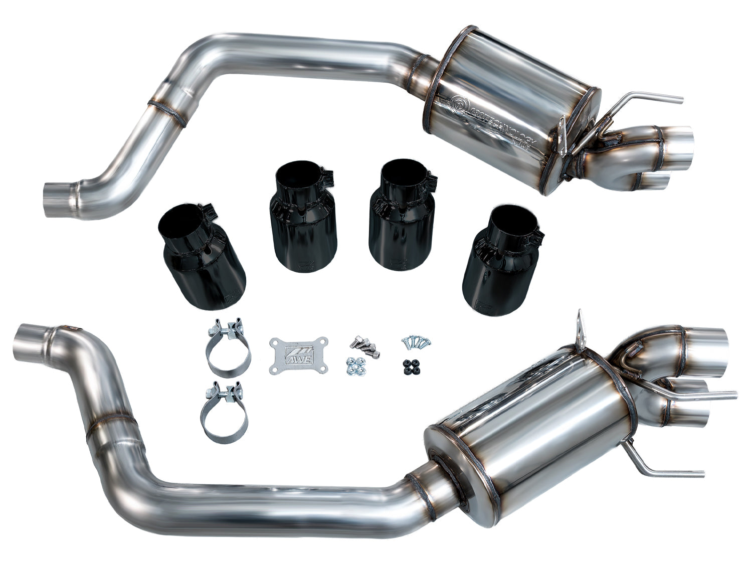 AWE Tuning 3015-43660 Axleback Exhaust For Chevrolet Corvette 6.0L Touring