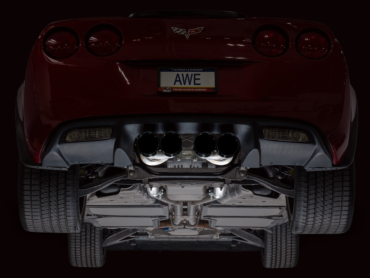 AWE Tuning 3015-43660 Axleback Exhaust For Chevrolet Corvette 6.0L Touring