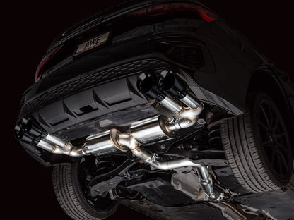 AWE Tuning Touring Edition Exhaust Diamond Black Tips for 22-24 Audi 8Y S3 (3015-43897)