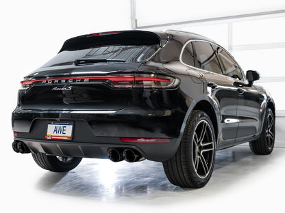 AWE Tuning Touring Edition Catback Exhaust w/ Diamond Black Tips for 19-21 Porsche Macan 3.0T/2.9TT (3015-43951)
