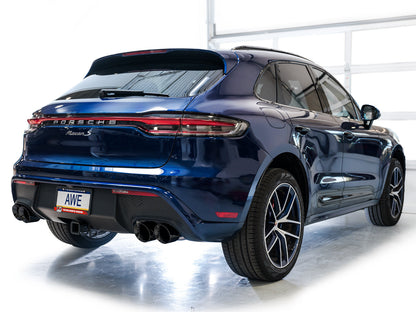 AWE Tuning Touring Edition Catback Exhaust w/ Diamond Black Tips for 2022+ Porsche Macan 2.9TT (3015-43952)