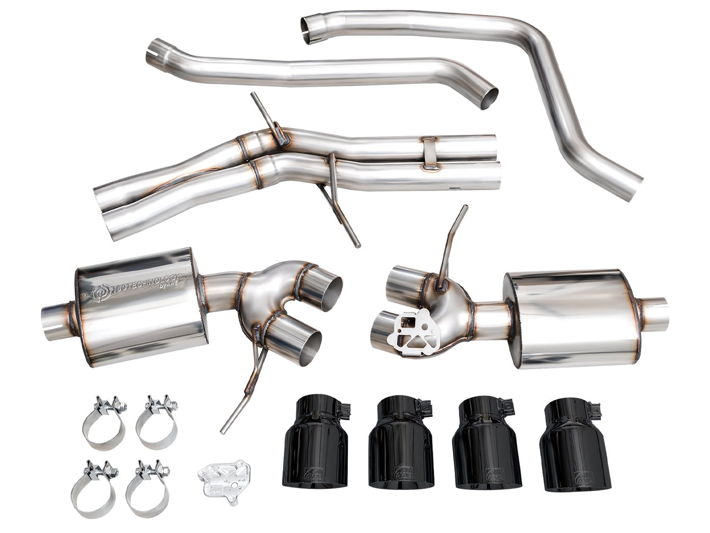 AWE Tuning Touring Edition Catback Exhaust w/ Diamond Black Tips for 2022+ Porsche Macan 2.9TT (3015-43952)