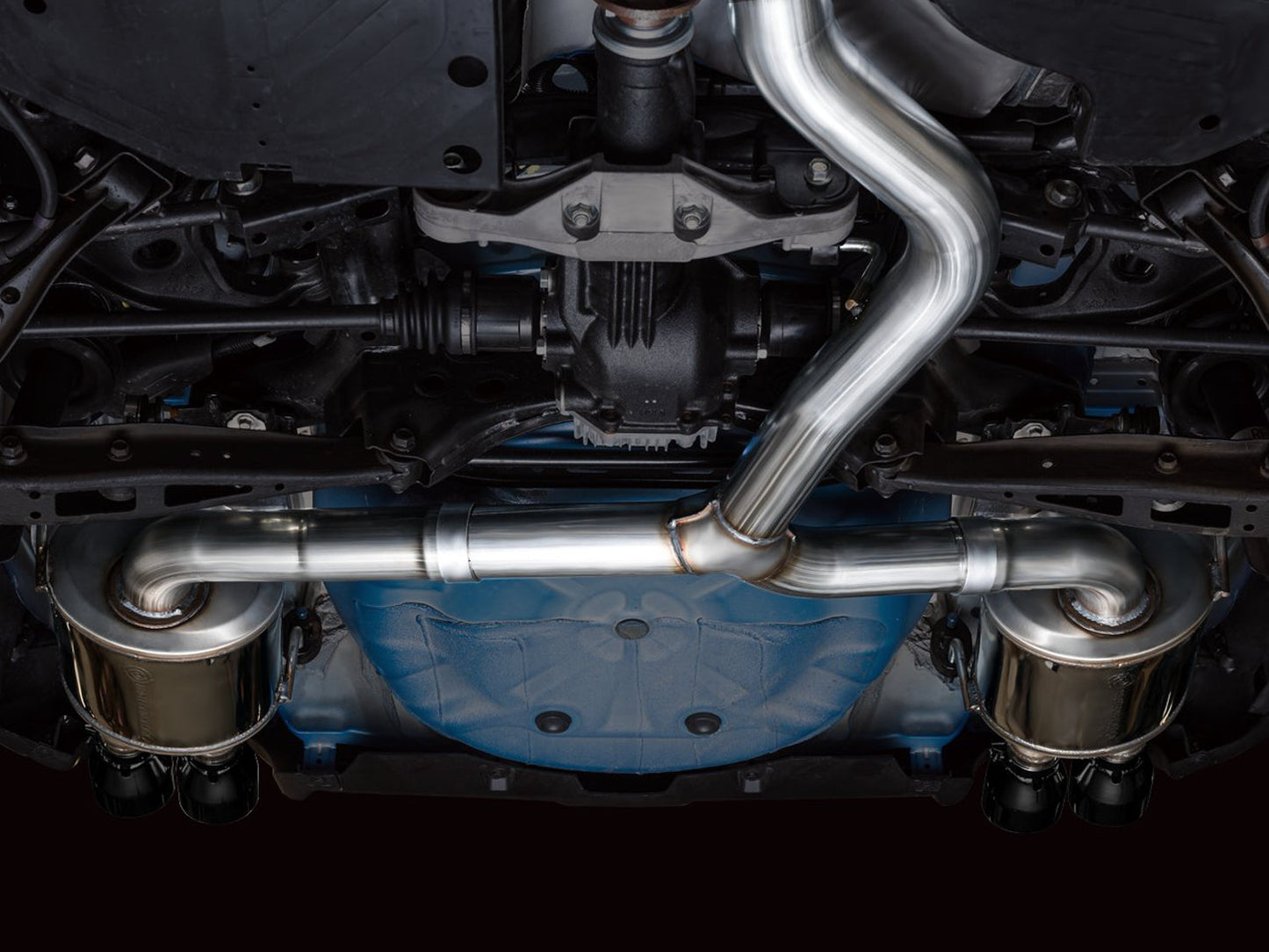 AWE Tuning Touring Edition Exhaust - Diamond Black Tips for 2022+ VB Subaru WRX (3015-43979)