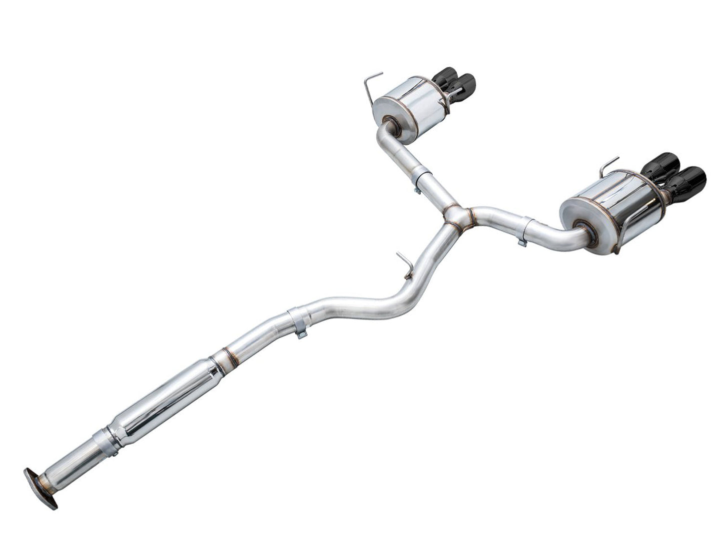 AWE Tuning Touring Edition Exhaust - Diamond Black Tips for 2022+ VB Subaru WRX (3015-43979)