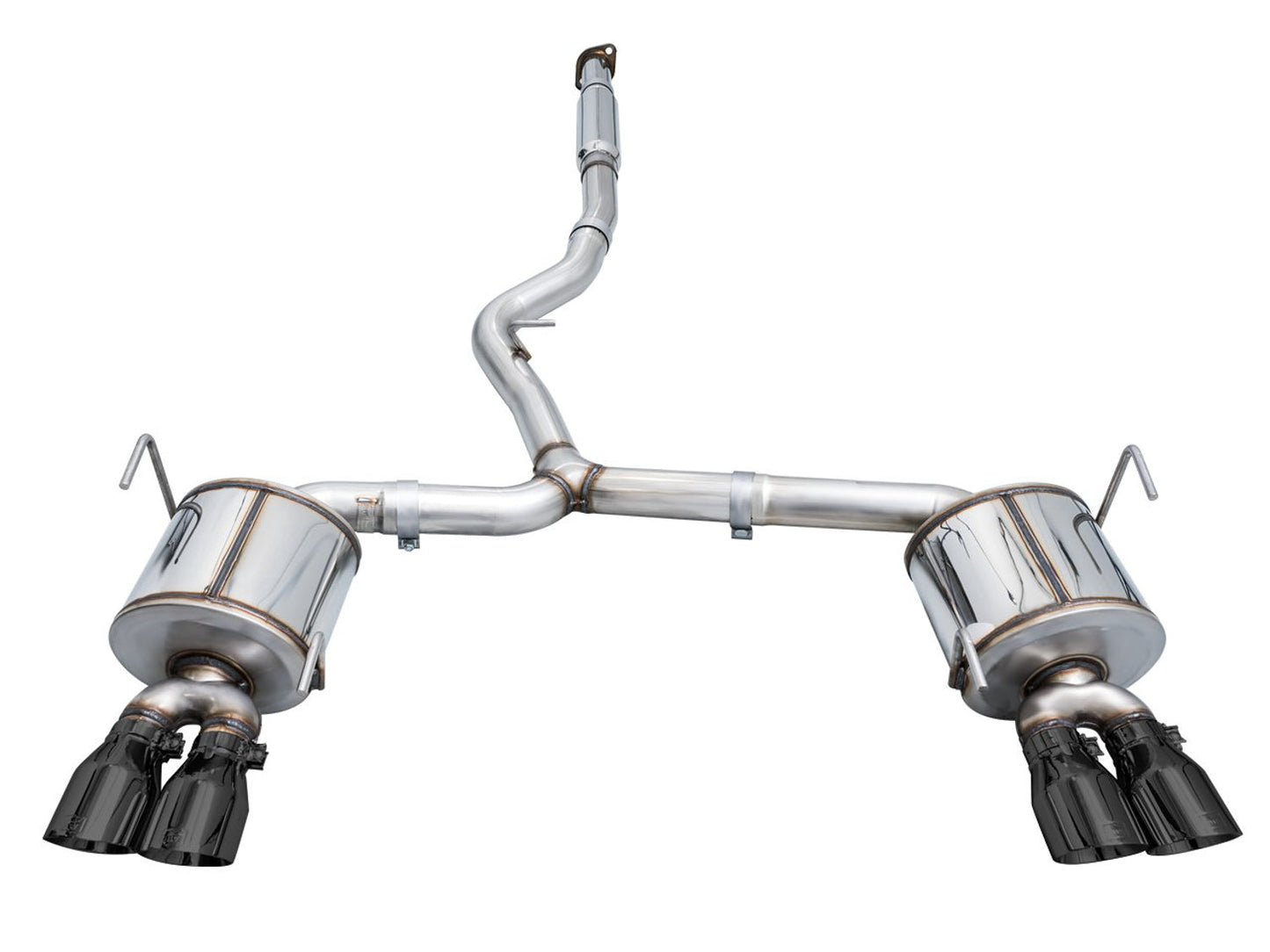 AWE Tuning Touring Edition Exhaust - Diamond Black Tips for 2022+ VB Subaru WRX (3015-43979)