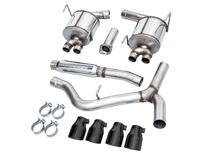 AWE Tuning Touring Edition Exhaust - Diamond Black Tips for 2022+ VB Subaru WRX (3015-43979)