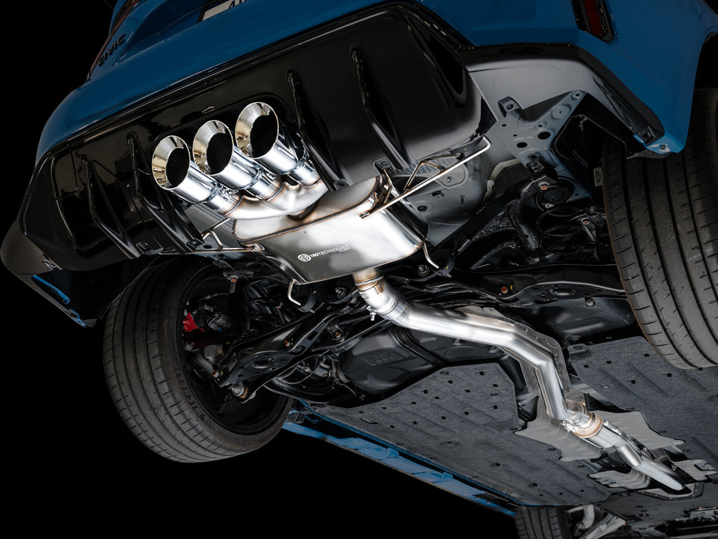 AWE Tuning Touring Edition Exhaust w/ Triple Chrome Silver Tips for 2023 Honda Civic Type R FL5 (3015-52287)